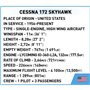 CESSNA 172 SKYHAW, 160 PCS CYVIL AIRCRAFT 