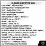 SUBMARINE VIIB U-BOAT U52, 470 PCS HC WWII 