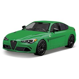 ALFA ROMEO GIULIA QUADRIFOGLIO, 90 PCS ALFA ROMEO 