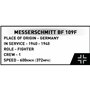 MESSERSCHMITT BF-109F, 123 PCS HC WWII 