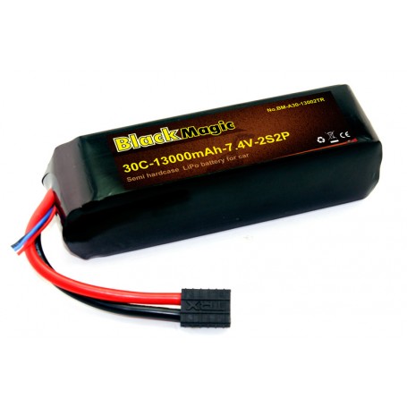BlackMagic Semi HardCase, 30C 13000mAh 2S