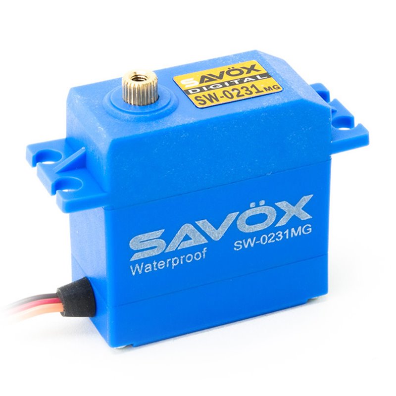 Radiostyrd servo gyro SW0231MG Servo 15Kg 0,17s Metalldrev WP SAVÖX SAVSW0231MG