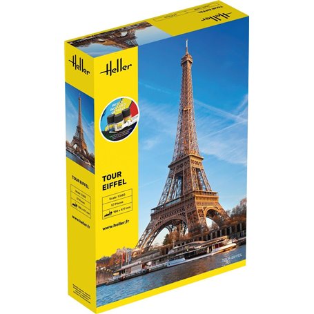 1/650 The Eiffel Tower H. 48 cm COMPLETE with glue, paint and brush..