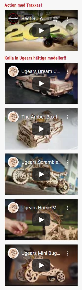 Ugears tuffa trä modeller